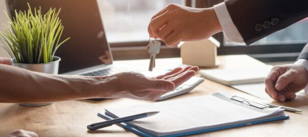 Handing Key Over Signed Forms