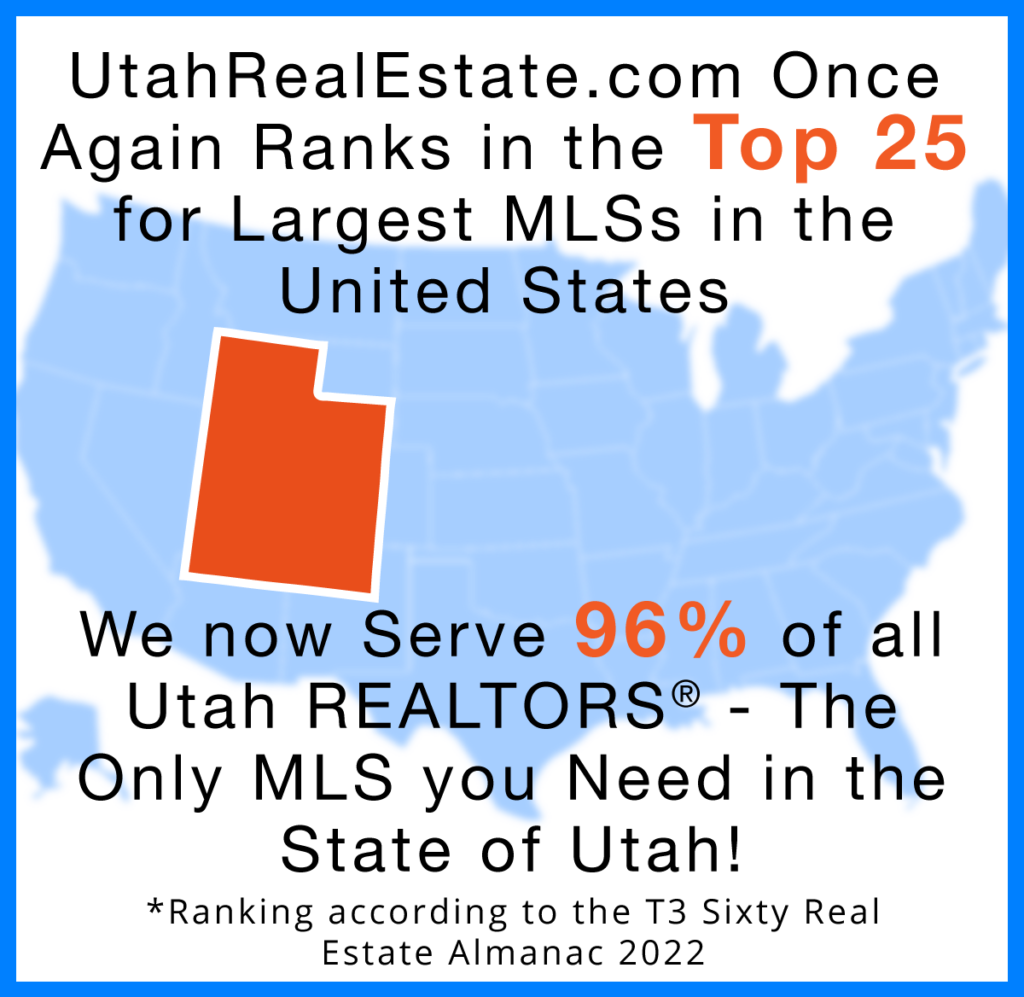 UtahRealEstate.com in the Top 25 Largest MLSs in the Nation